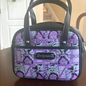 NWOT Sourpuss Retro Purple and Black Shoulder Bag